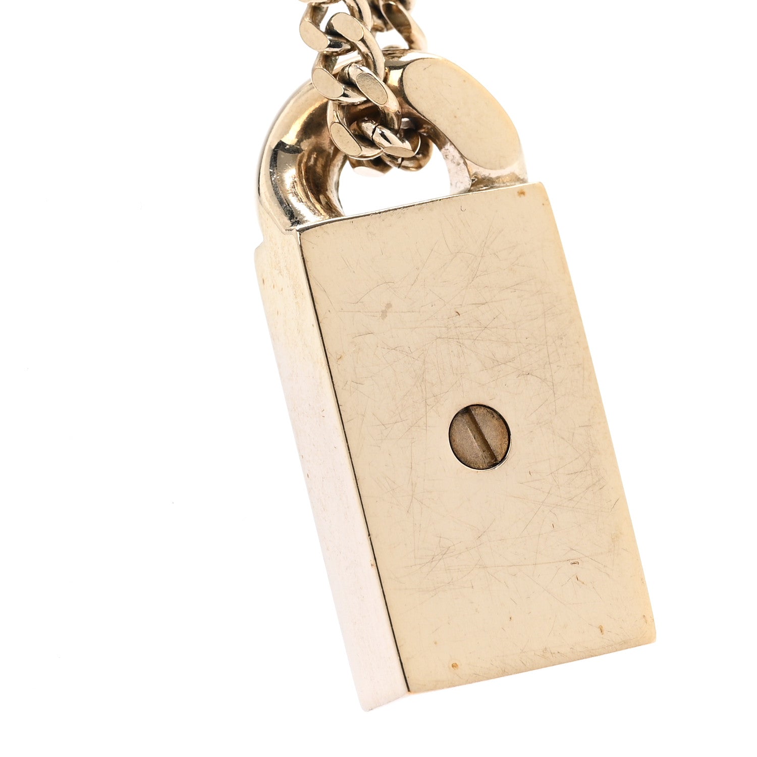 Chanel Crystal Dog Tag Charm Necklace Gold 6 of 7