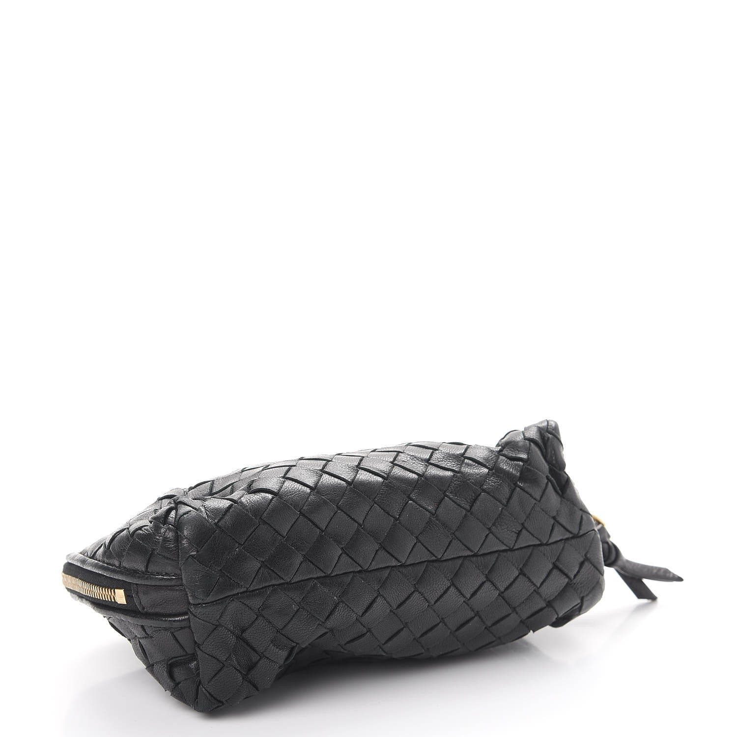 Bottega Veneta Nappa Intrecciato Medium Cosmetic Pouch Bag Black 4 of 11