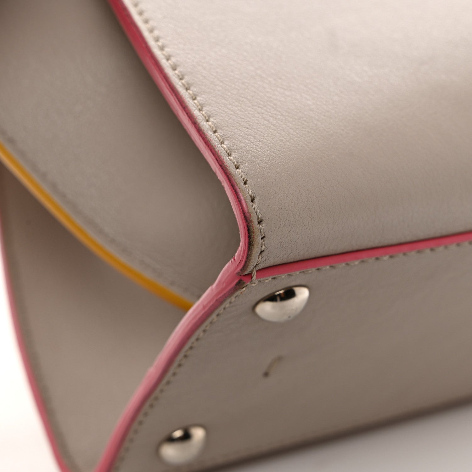 Fendi Vitello Dolce Mini 3Jours Tote Grigio Polvere 14 of 14