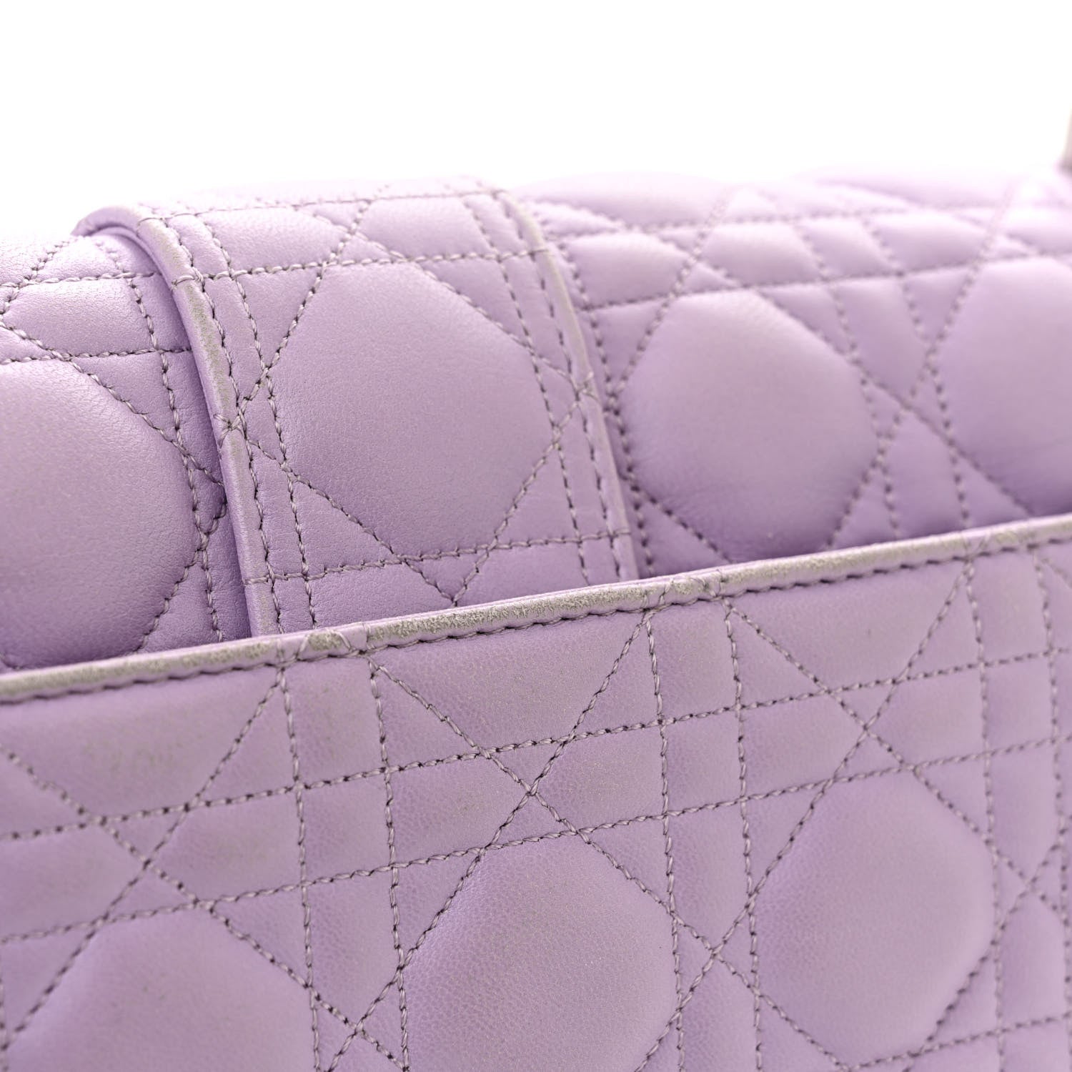 Christian Dior Lambskin Cannage Medium Miss Dior Flap Lilac 13 of 14