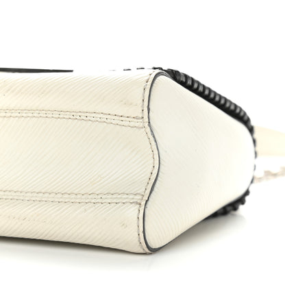 Louis Vuitton Epi Embroidered Twist Shoulder Bag PM White 11 of 13