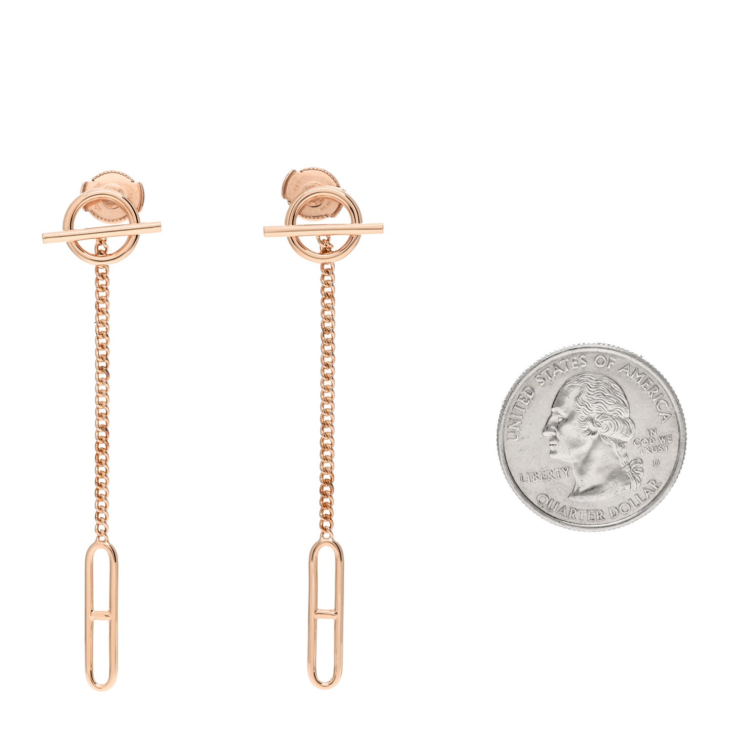 18K Rose Gold Echappee Earrings