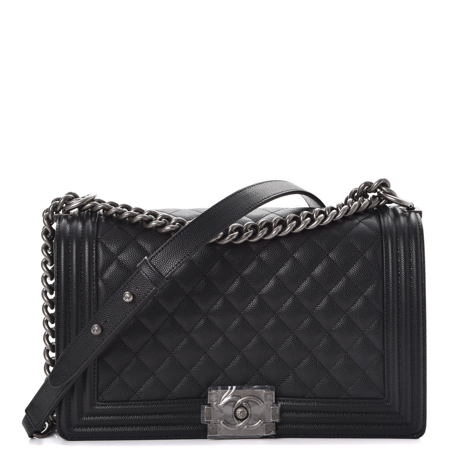 Chanel Caviar Quilted New Medium Boy Flap Black 1 of 8
