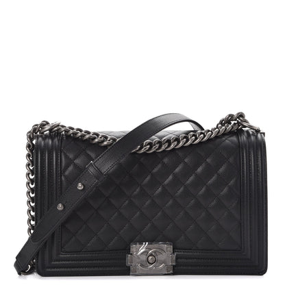 Chanel Caviar Quilted New Medium Boy Flap Black 1 of 8