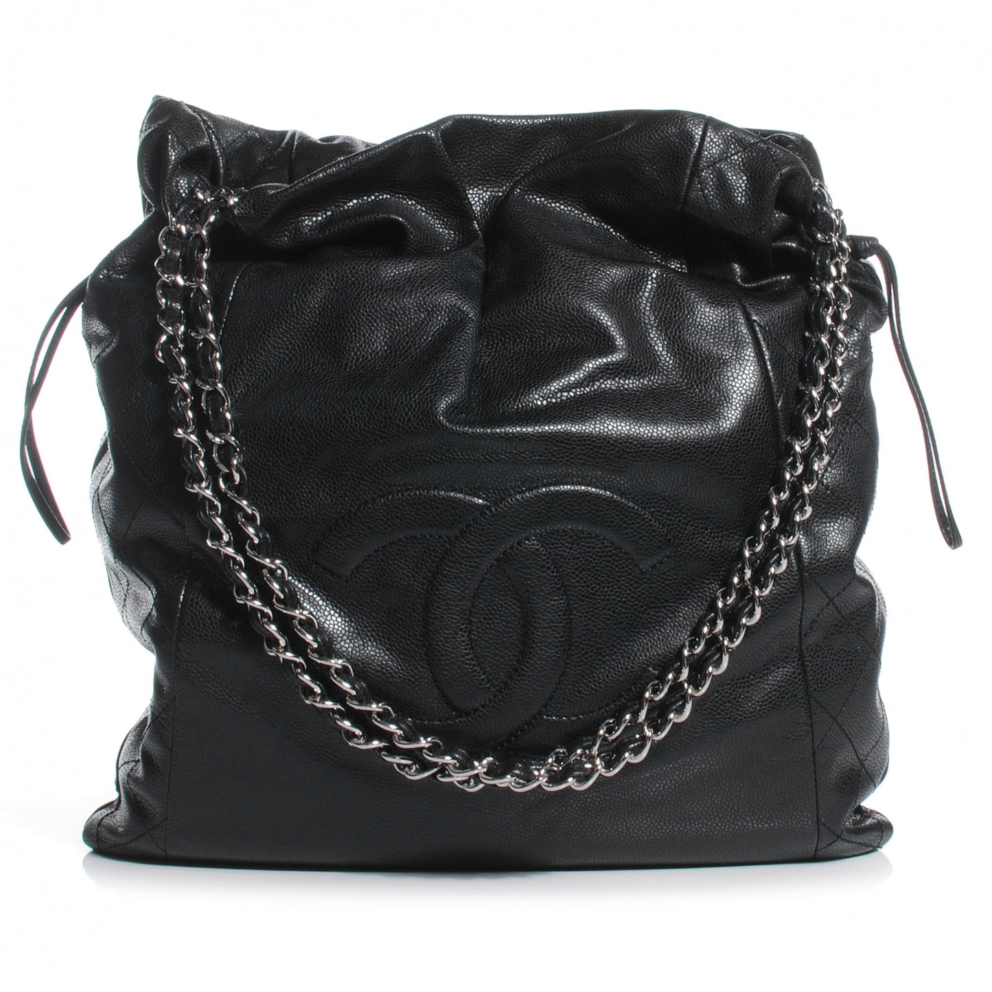 Caviar 31 Drawstring Tote Black