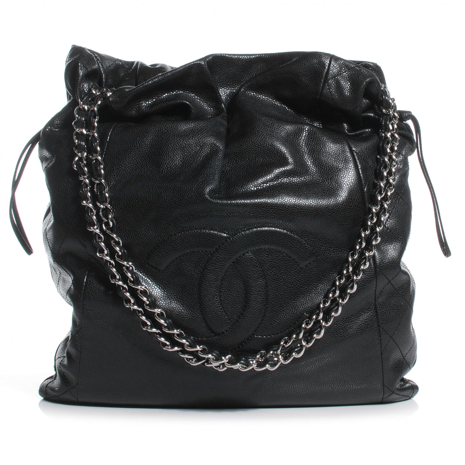 Chanel Caviar 31 Drawstring Tote Black 1 of 7