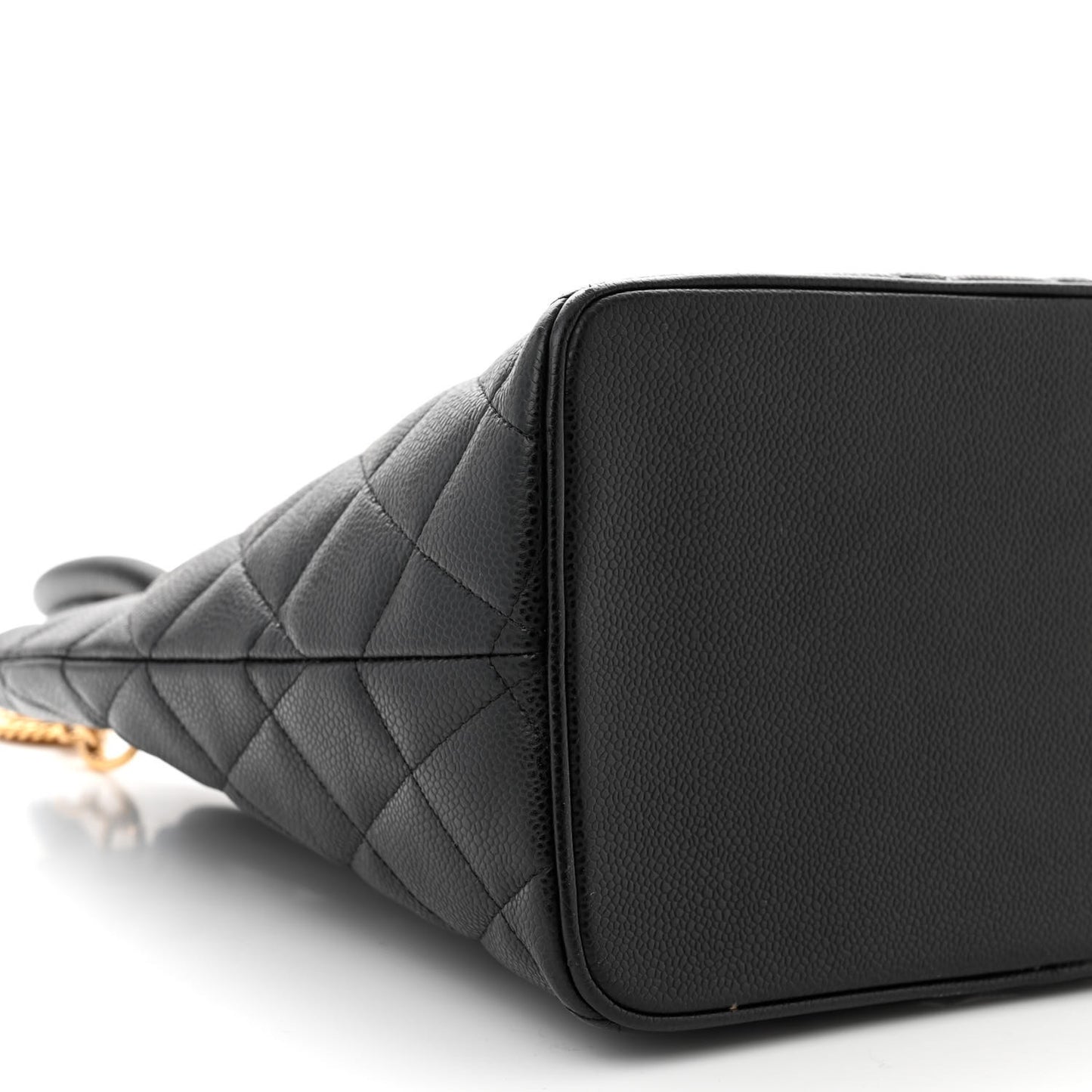 Caviar Quilted Medallion Tote Black