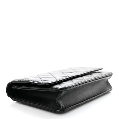 Chanel Lambskin Quilted Wallet On Chain WOC Black 4 of 11