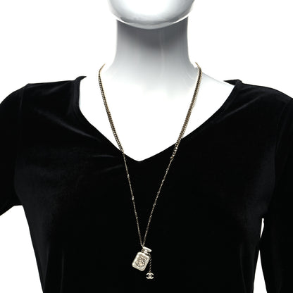 Chanel Resin Crystal CC No 5 Perfume Bottle Necklace 2 of 5