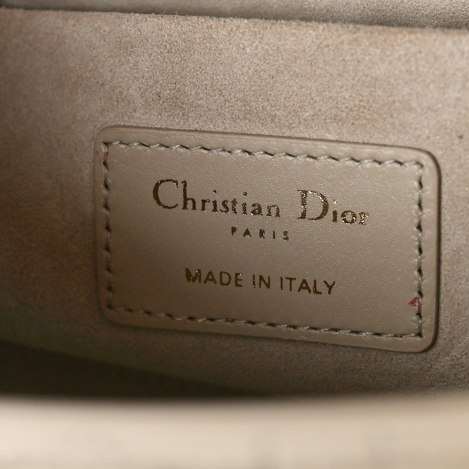 Christian Dior Lambskin Cannage Medium Lady D-Joy Warm Taupe 6 of 10