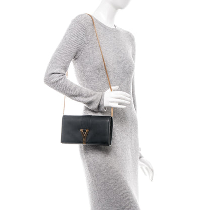 Saint Laurent Calfskin Classic Y Chain Wallet Black 2 of 8