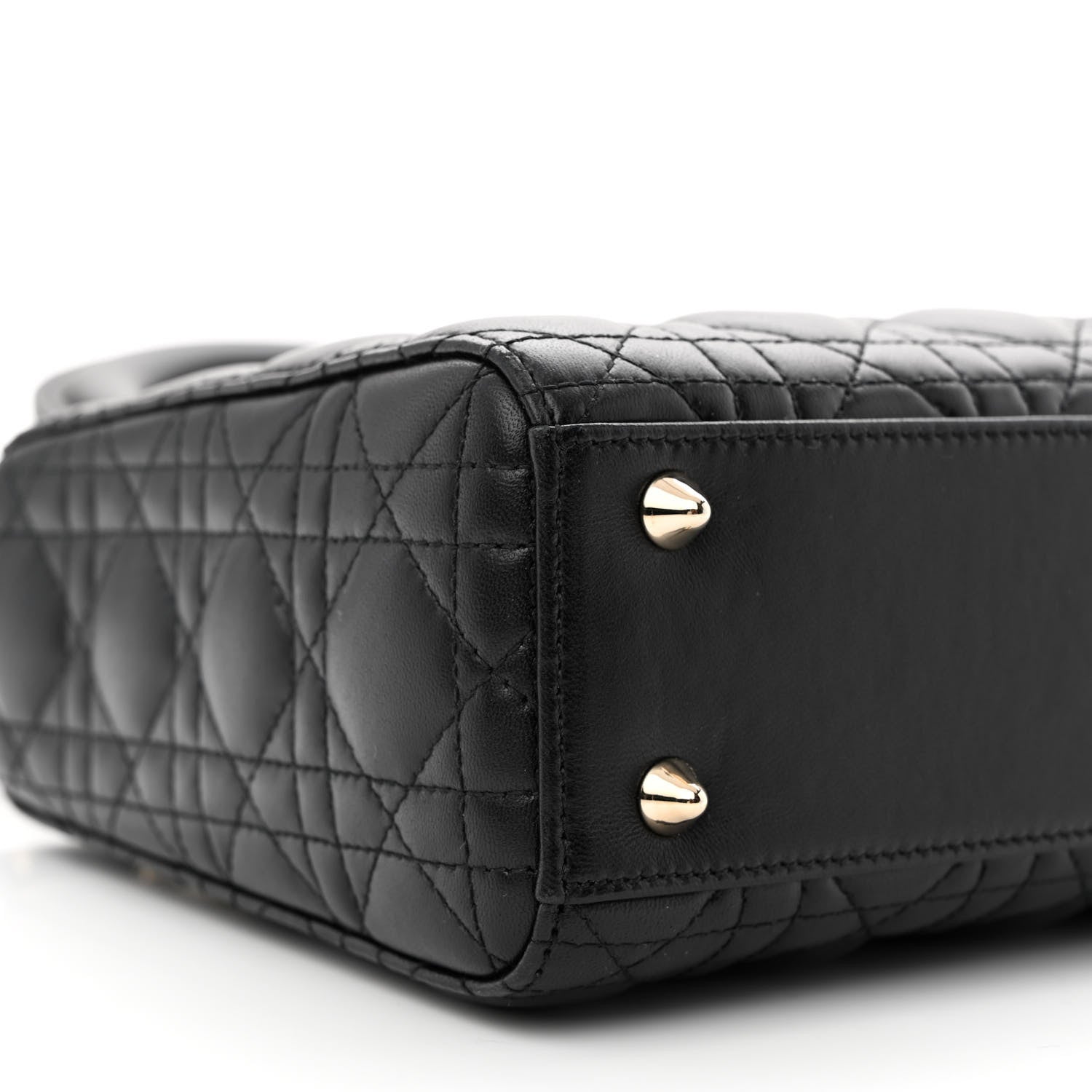 Christian Dior Lambskin Cannage Small My ABCDior Lady Dior Black 9 of 10