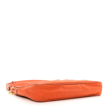 Prada Tessuto Nylon Saffiano Tote Papaya 3 of 15