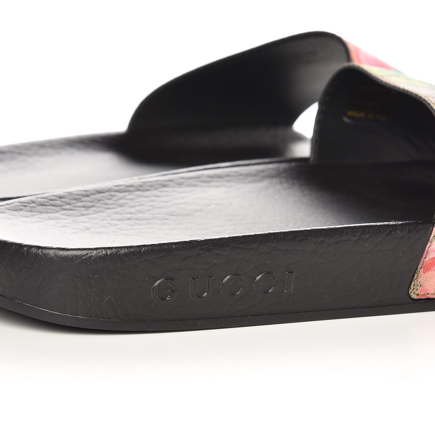 Gucci GG Supreme Monogram Blooms Slide Sandals 39 Beige Multicolor 5 of 9