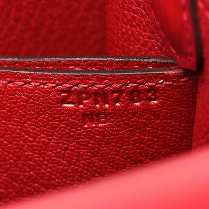 Hermes Swift Mini Sac Roulis Rouge Piment 7 of 10