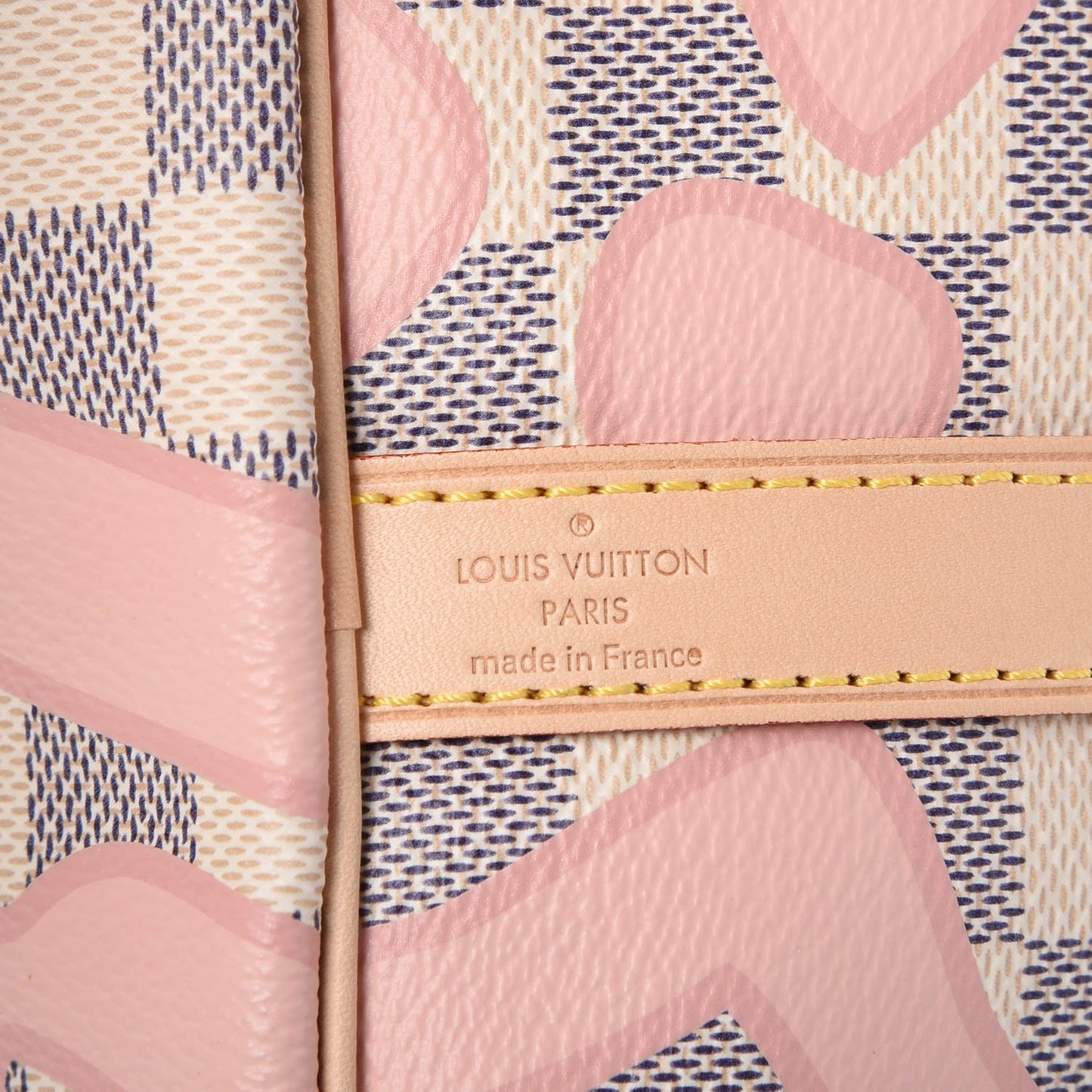 Damier Azur Tahitienne Speedy Bandouliere 30 Rose Ballerine
