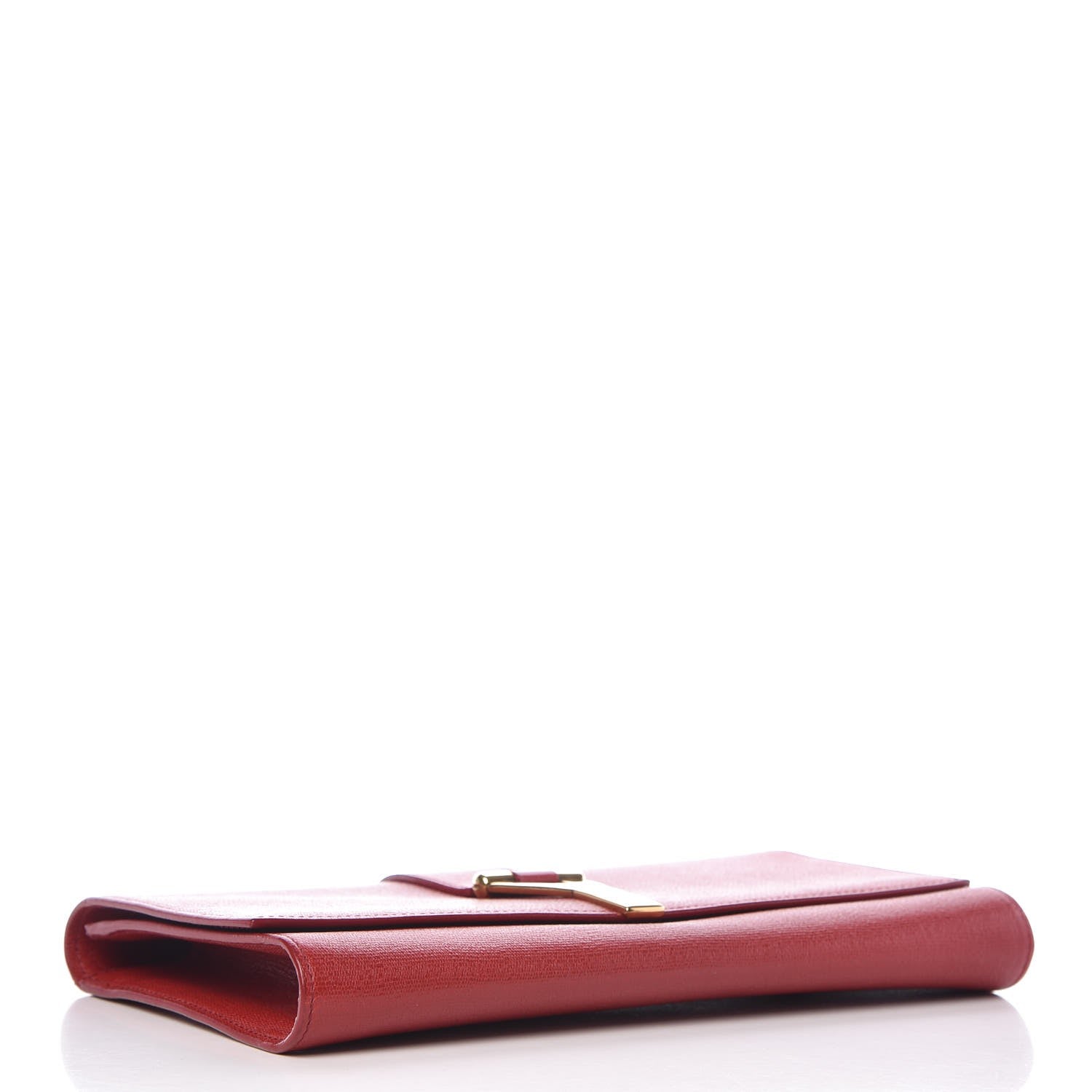 Saint Laurent Calfskin Classic Y Ligne Clutch Red 4 of 8