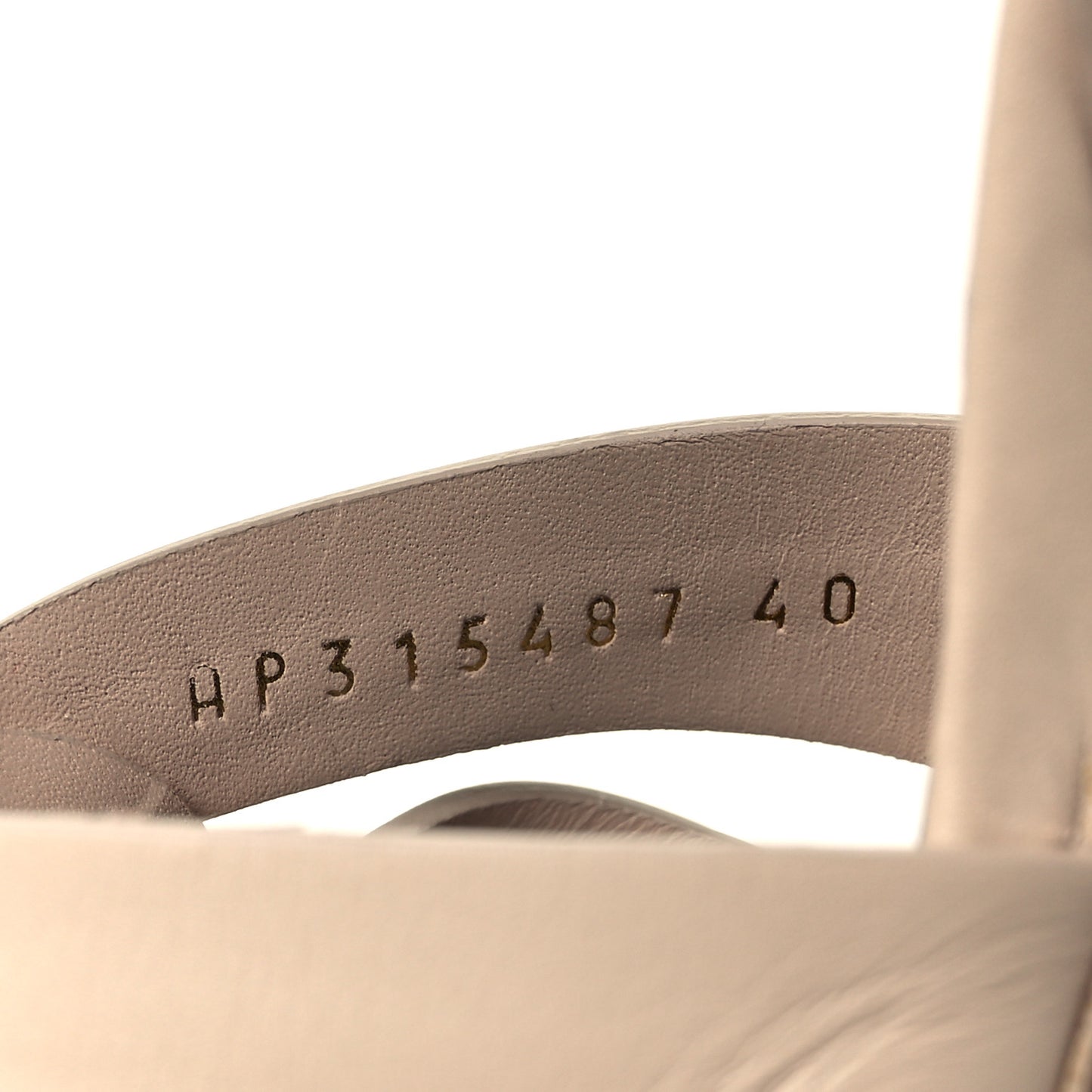 Calfskin Tribute 105 Platform Sandals 40 Nude Powder
