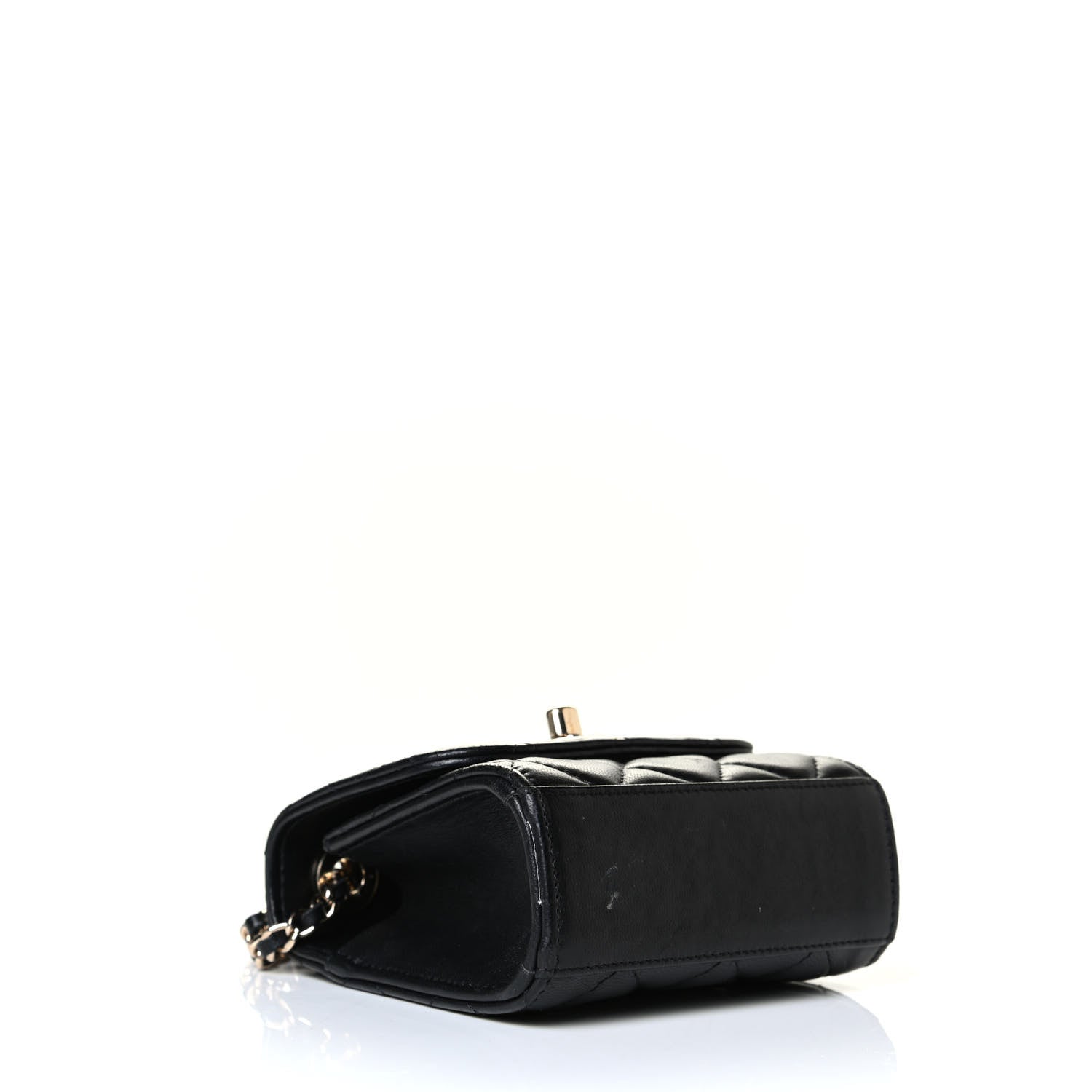 Chanel Lambskin Quilted Mini Trendy CC Chain Wallet Black 3 of 8
