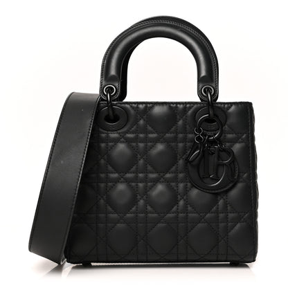 Christian Dior Ultra Matte Calfskin Cannage Small My ABCDior Lady Dior Black 1 of 12