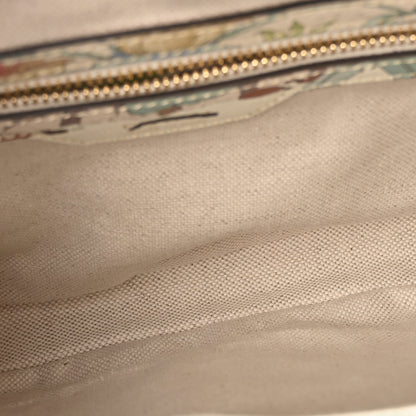 Gucci New Shangai Calfskin Tiger Savanah Small Jackie 1961 Hobo Chalky White Multicolor 5 of 9