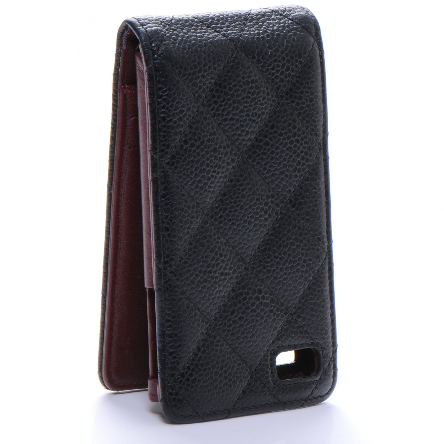 Chanel Caviar Quilted Etui iPhone 4 Case Holder Black 3 of 9