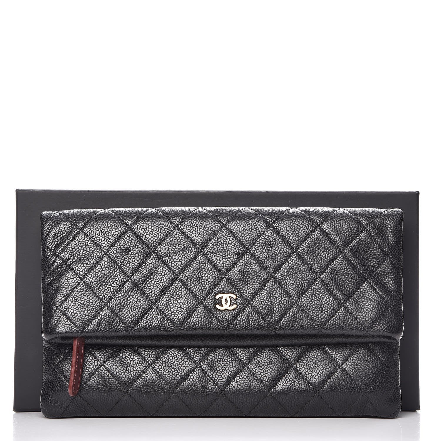 Chanel Caviar Quilted CC Beauty Clutch Black 9 of 9