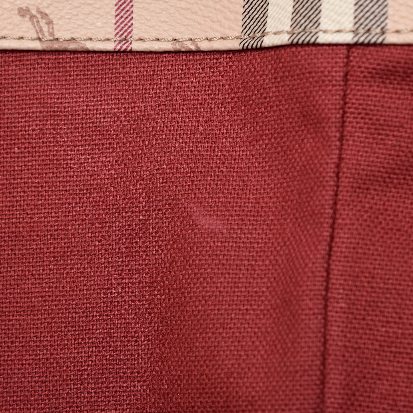 Haymarket Check Small Canterbury Tote Coral Red