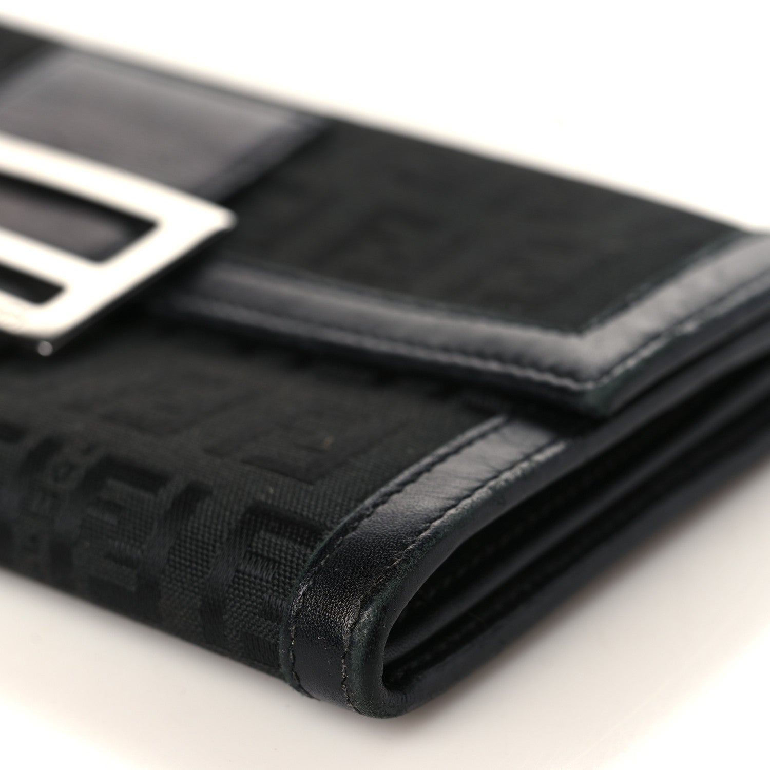 Fendi Zucchino Forever Continental Wallet Black 9 of 12