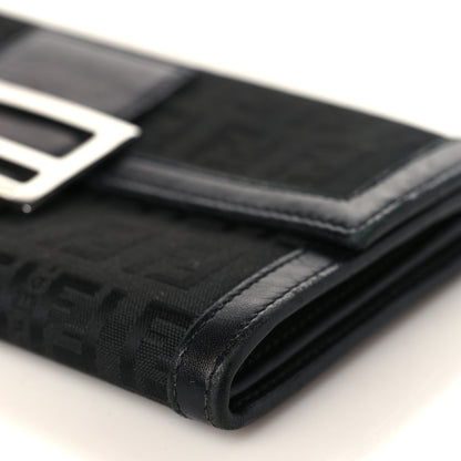 Fendi Zucchino Forever Continental Wallet Black 9 of 12
