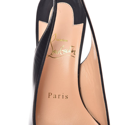 Christian Louboutin Kidskin Apostrophy Slingback 70 Pumps 36 Black 7 of 8