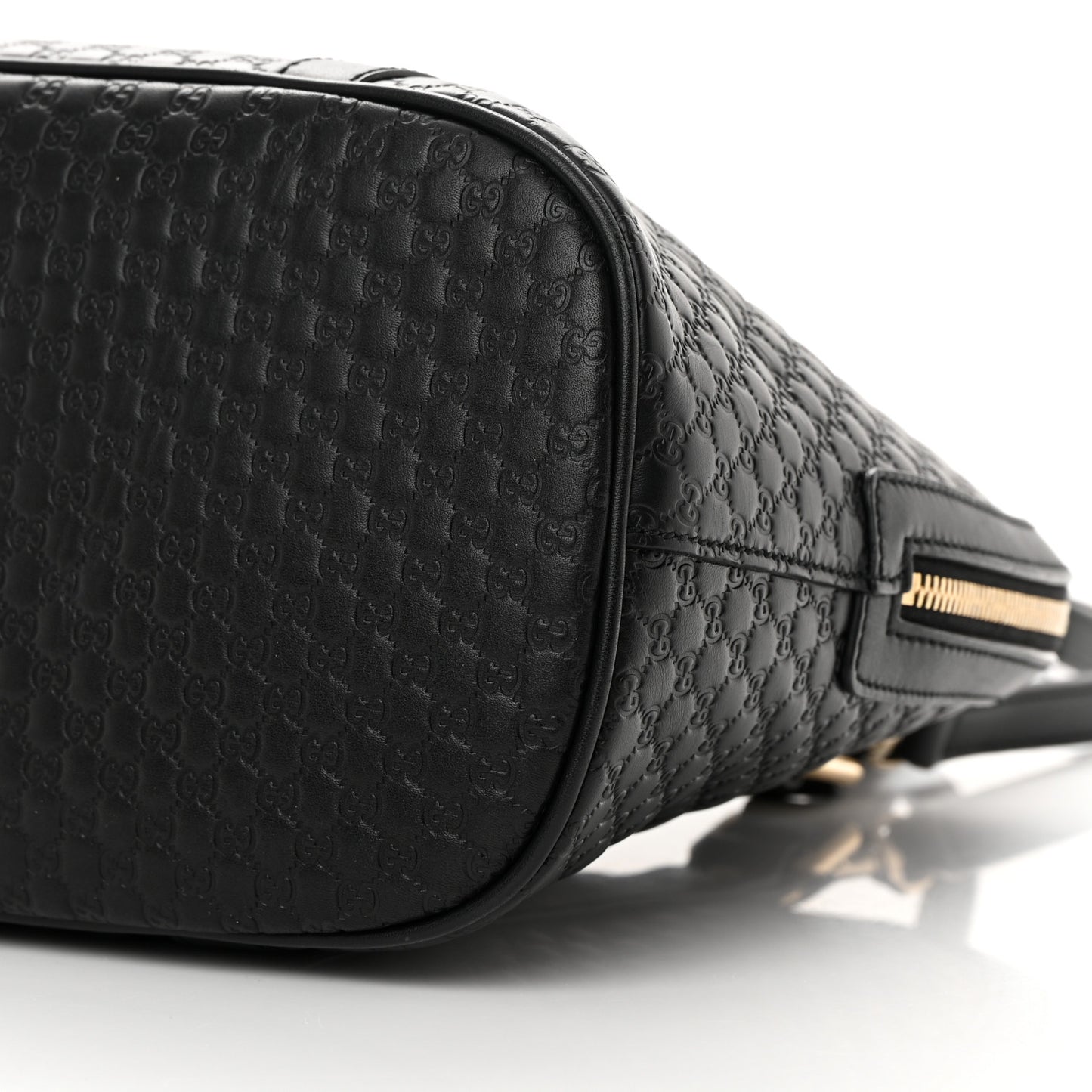 Microguccissima Medium Dome Bag Black