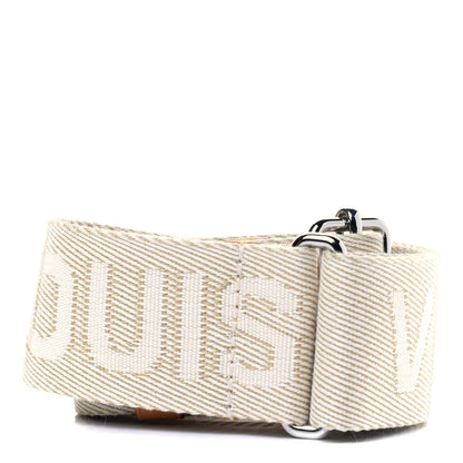 Louis Vuitton Nylon Petite Malle Souple Shoulder Strap Creme 2 of 5