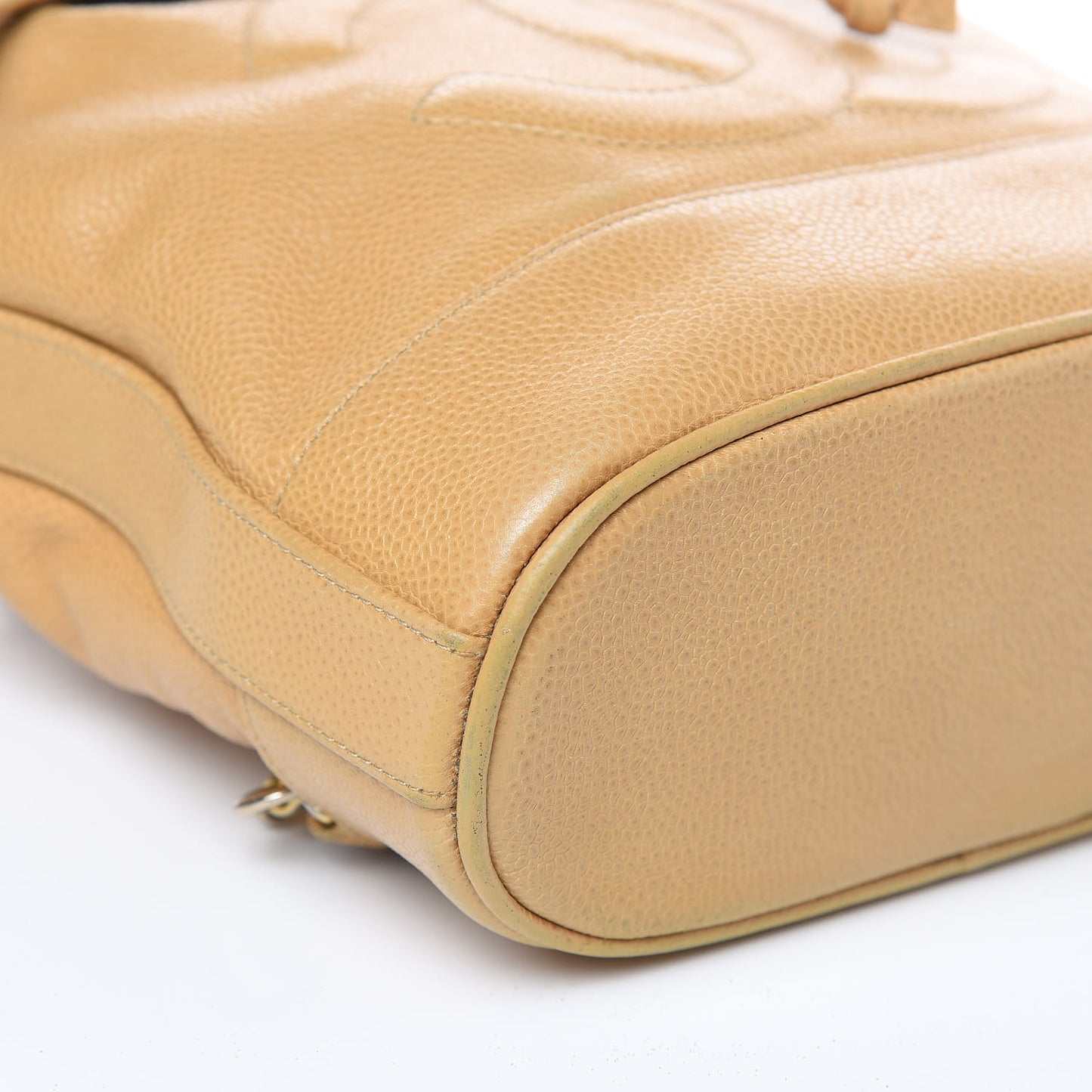 Caviar CC Sling Backpack Beige