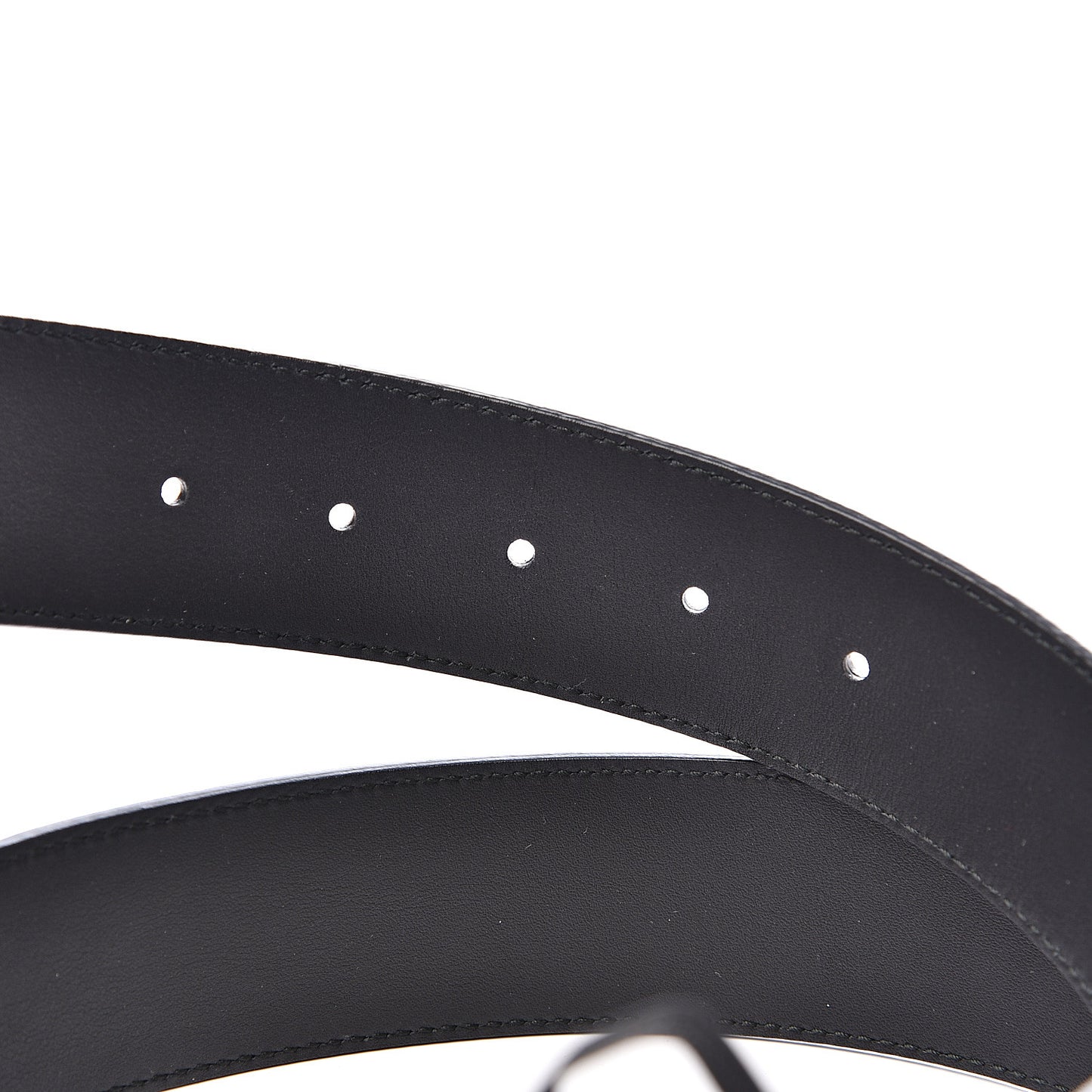 Calfskin Crystal Tiger Head Buckle Belt 85 34 Black