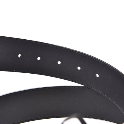 Gucci Calfskin Crystal Tiger Head Buckle Belt 85 34 Black 3 of 4