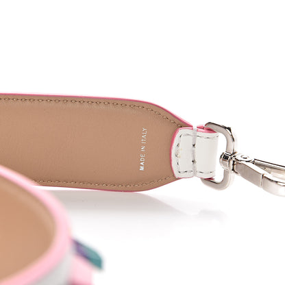 Fendi Vitello Dolce Plexiglass Bi-Color Studded Strap You White Ice Cuoio Multicolor 4 of 4