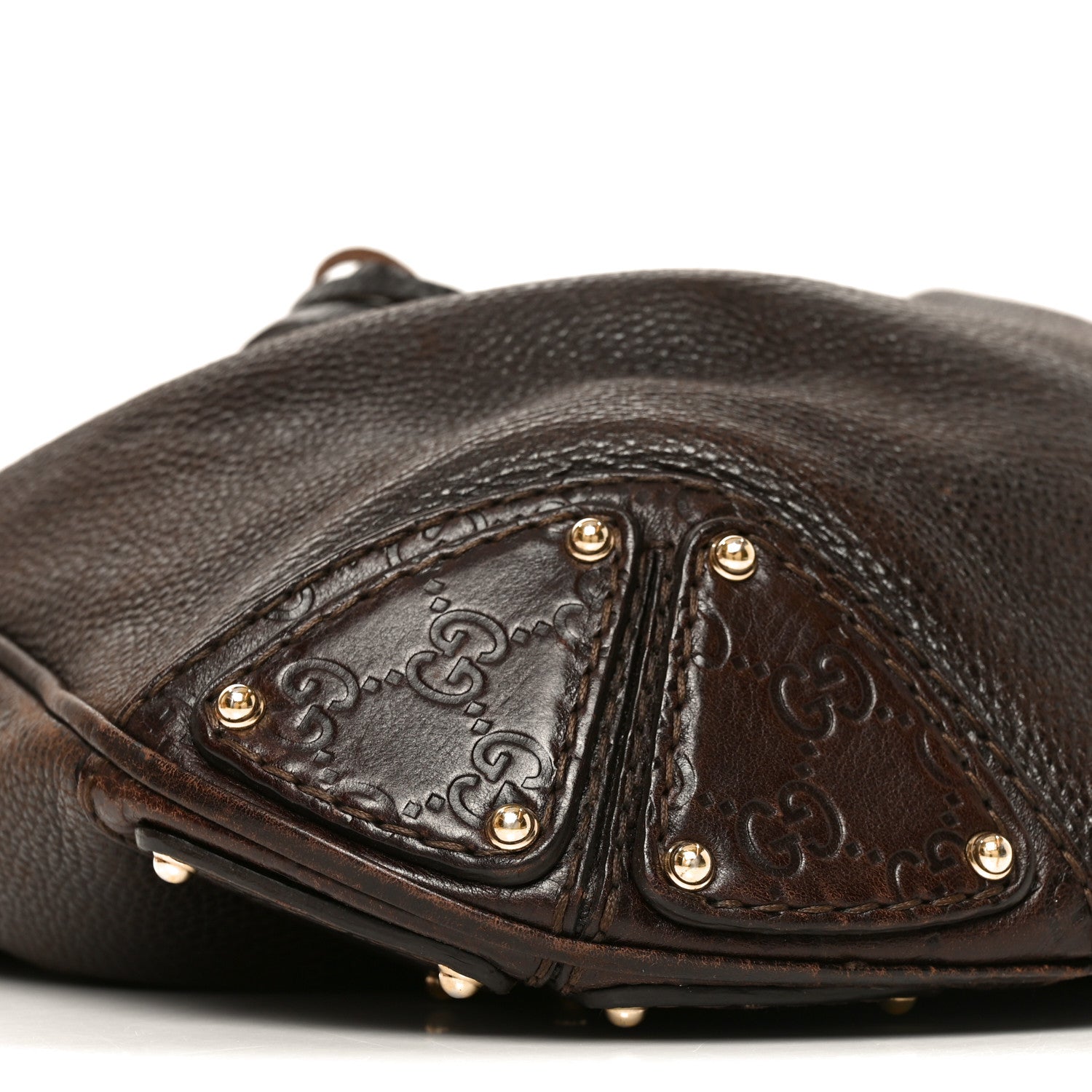 Gucci Calfskin Guccissima Large Indy Top Handle Hobo Brown 9 of 10