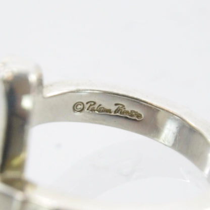 Tiffany Sterling Silver Paloma Picasso Diamond Loving Heart Ring 5 5 of 7