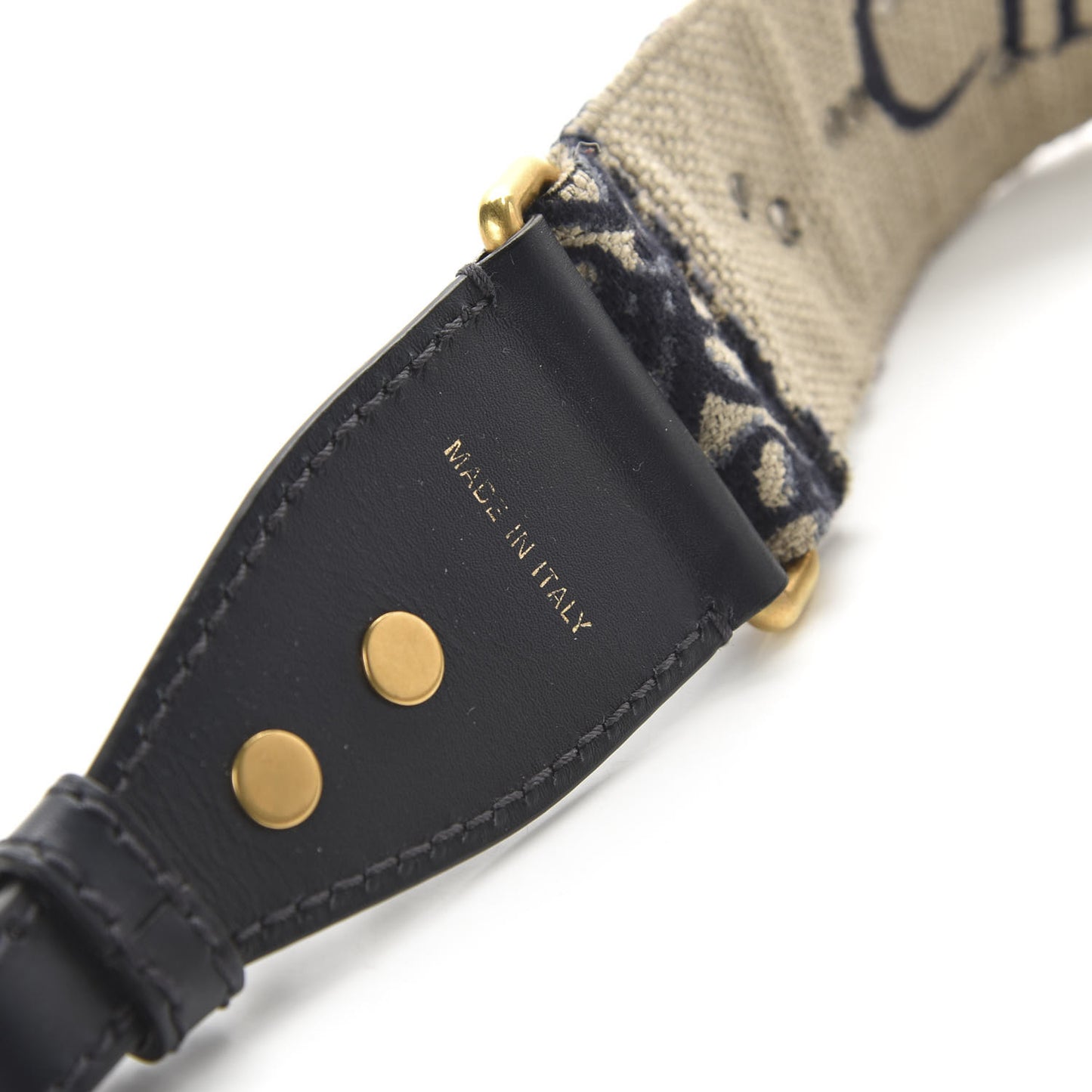 Oblique Studded Shoulder Strap Blue