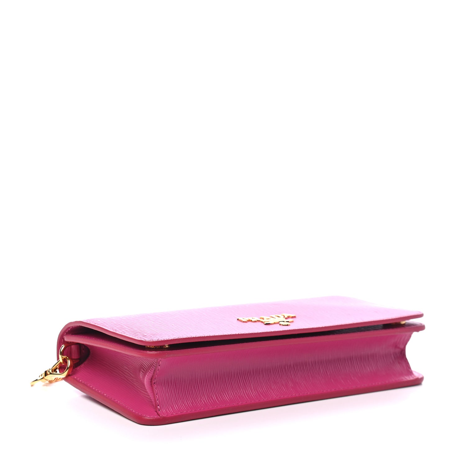 Vitello Move Metal Mini Crossbody Bag Fuxia