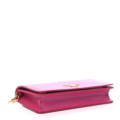 Prada Vitello Move Metal Mini Crossbody Bag Fuxia 4 of 8