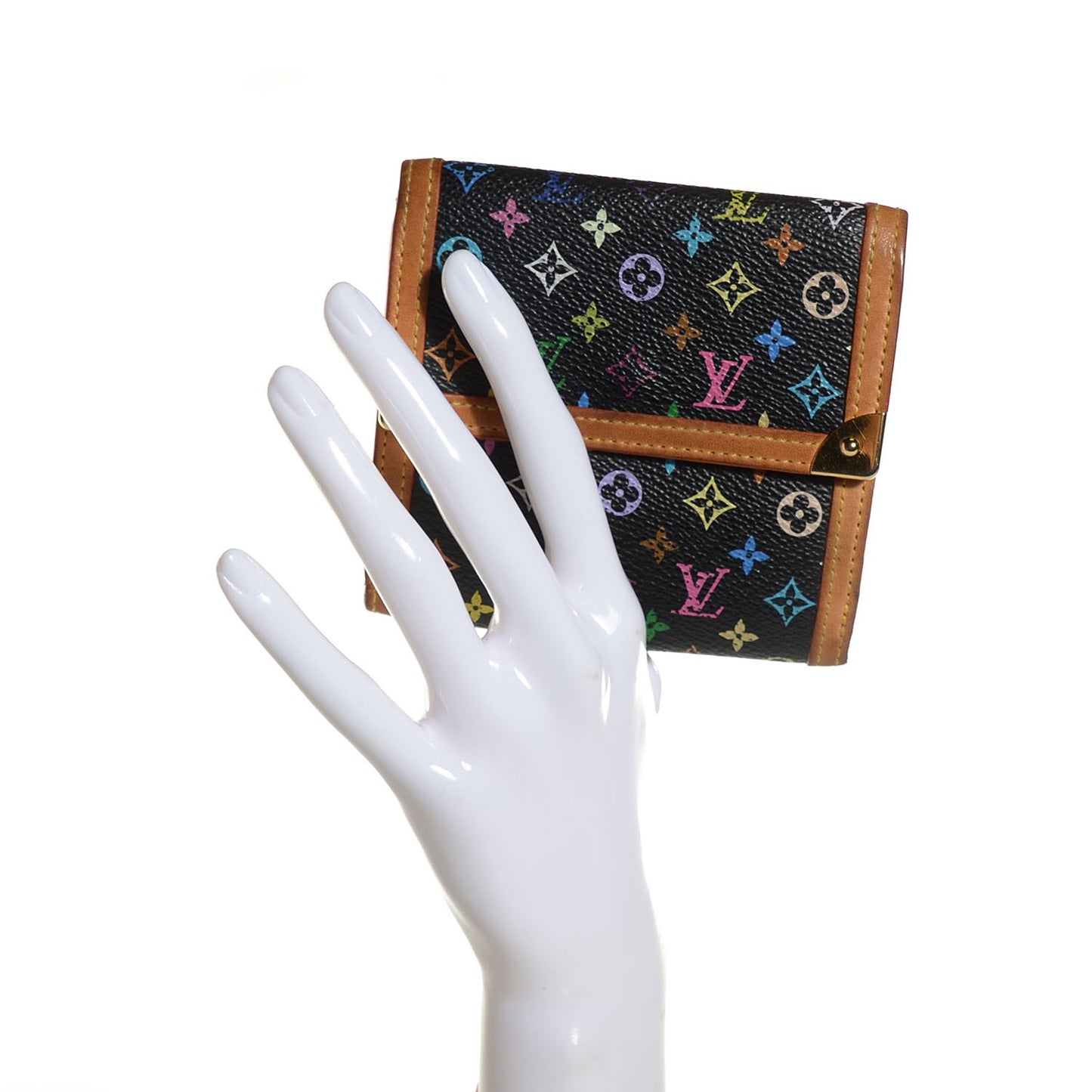Monogram Multicolor Porte-Monnaie Billets Wallet Black