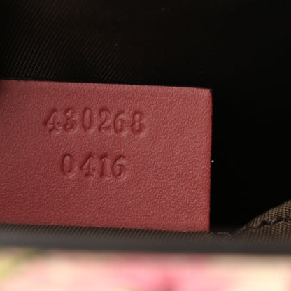 Gucci GG Supreme Monogram Blooms Large Cosmetic Case Beige Multicolor Dry Rose 7 of 7