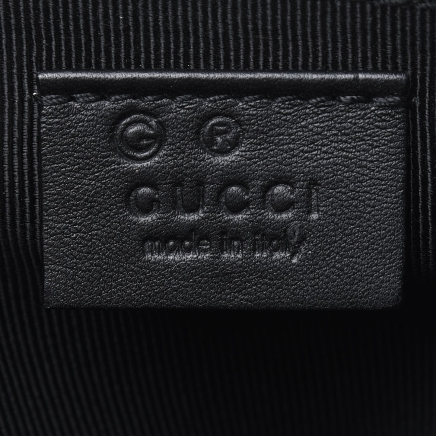 Calfskin Lizard Embossed Boat Pochette Black