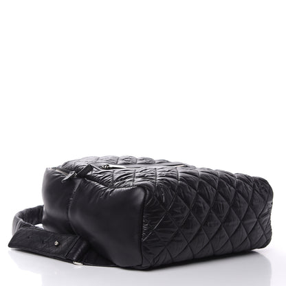 Chanel Nylon Quilted Coco Cocoon Backpack Black 4 of 9