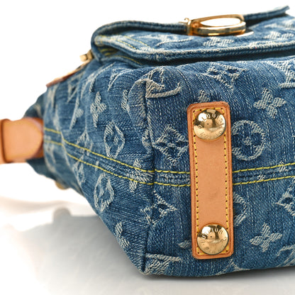 Louis Vuitton Monogram Denim Baggy PM Blue 7 of 9