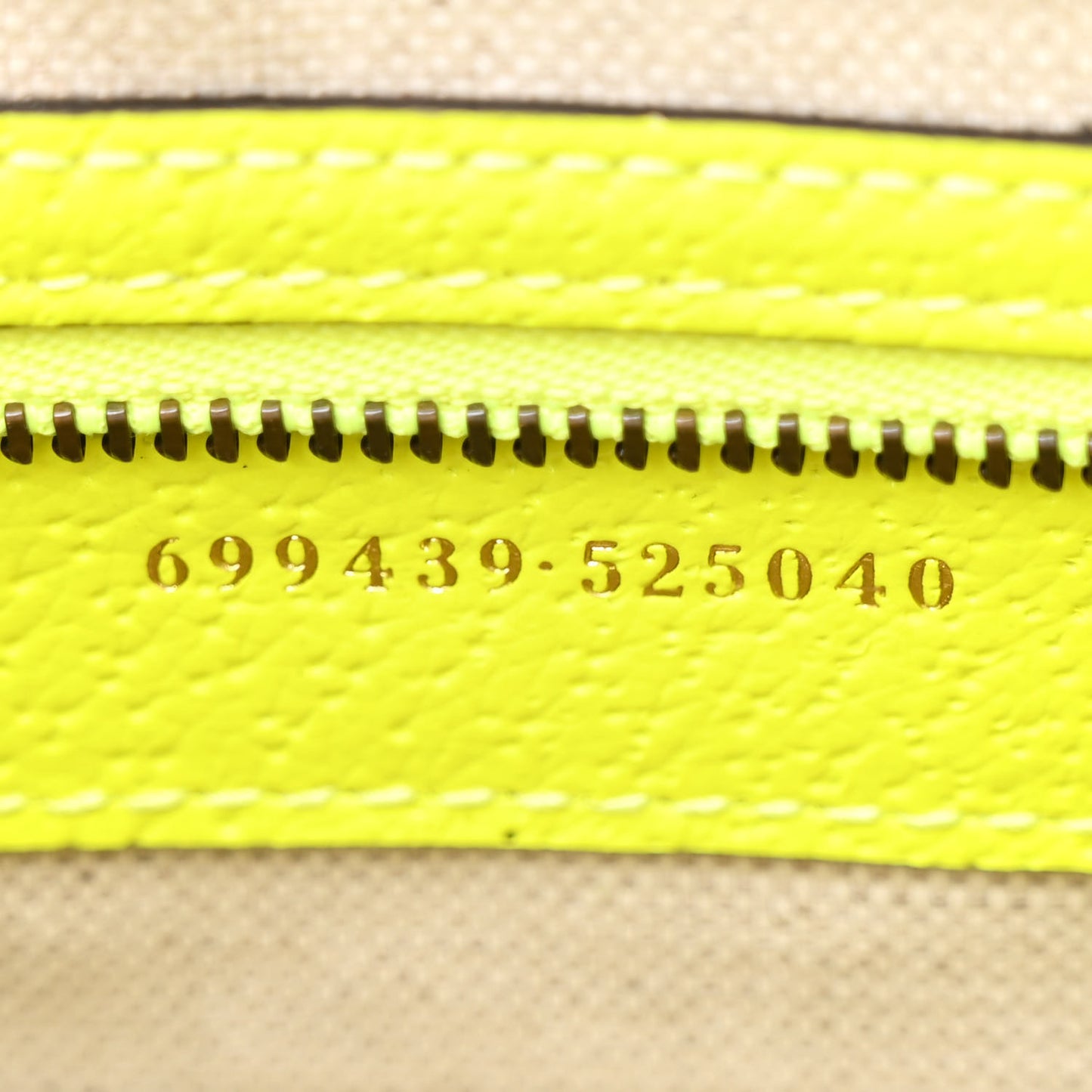 GG Supreme Monogram Textured Dollar Calfskin Web Ophidia Wristlet Shoulder Bag Beige Ebony Yellow