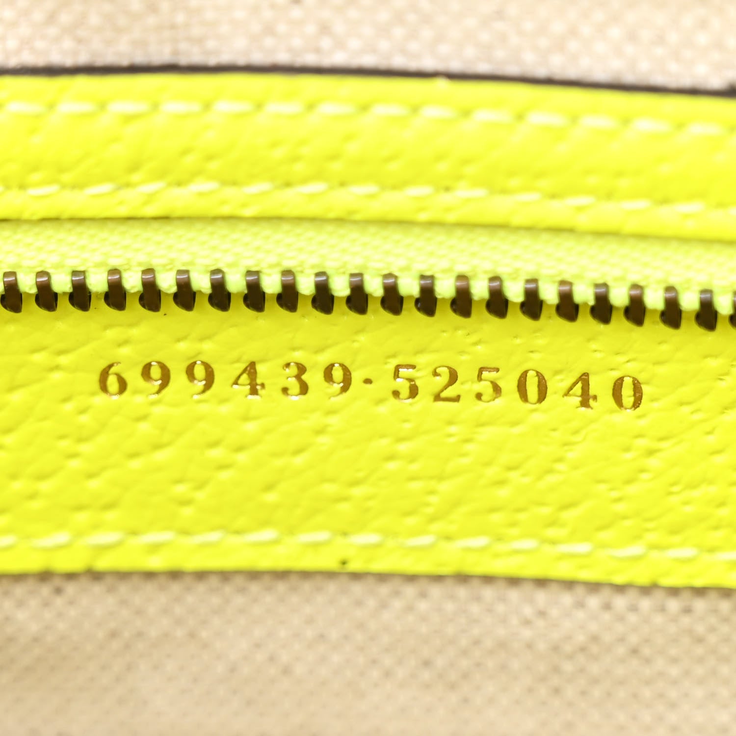 Gucci GG Supreme Monogram Textured Dollar Calfskin Web Ophidia Wristlet Shoulder Bag Beige Ebony Yellow 7 of 10