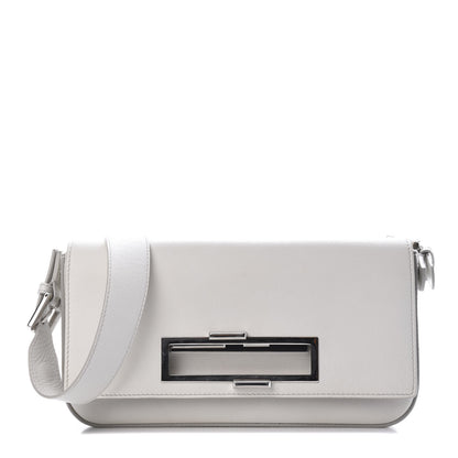 Fendi Vitello Dolce Bi-Color 3Baguette Shoulder Bag White Black 3 of 10